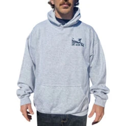 Zak Hoodie Black Surf Logo In Heather
