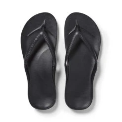 Archies Arch Support Thongs In Black