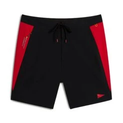 Florence Marine X Cordura Airtex Boardshort - Black Racing Red