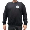 Zak Surfboards Crew Neck Sweater Retro Circle Logo White/Black Black