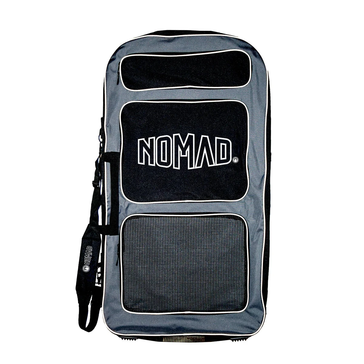 Nomad Transit Bodyboard Cover Bag Nomad Transit Bodyboard Cover Bag -MELBOURNE SURF Shop Nomad Transit GreyBlackWhite Front