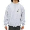 Zak Surfboards Crew Neck Sweater Retro Circle Logo White/Black Heather -MELBOURNE SURF Shop Photoroom 20240803 153822