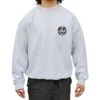 Zak Surfboards Crew Neck Sweater Retro Circle Logo Black/White Heather -MELBOURNE SURF Shop Photoroom 20240803 171645