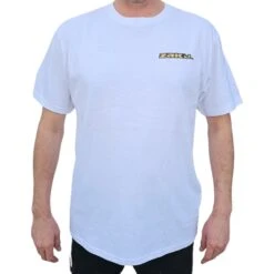 Zak Surfboards T-Shirt Rail Surf Black/Gold In White