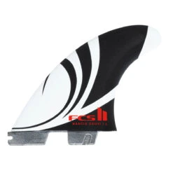 FCS II Sharp Eye PC Carbon Tri-Quad Fin Set Black/White