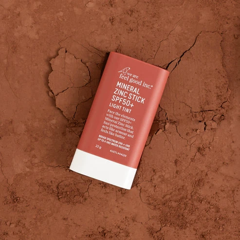 We Are Feel Good Inc. Mineral Zinc Stick SPF50+ Light Tint 22g We Are Feel Good Inc. Mineral Zinc Stick SPF50+ Light Tint 22g -MELBOURNE SURF Shop WAFG Oct Mineral 8