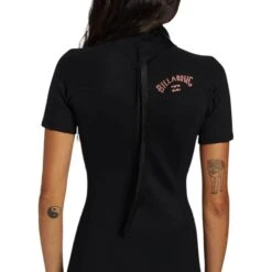 Billabong Womens 2/2mm Foil FL Springsuit -MELBOURNE SURF Shop abjw500112 billabong blk dtl1 Photoroom