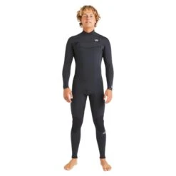 Billabong Mens 3/2mm Absolute Natural Chest Zip Steamer Wetsuit