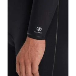 Billabong 4/3mm Furnace Natural Chest Zip Steamer Wetsuit -MELBOURNE SURF Shop abyw100265 billabong blk dtl4 Photoroom
