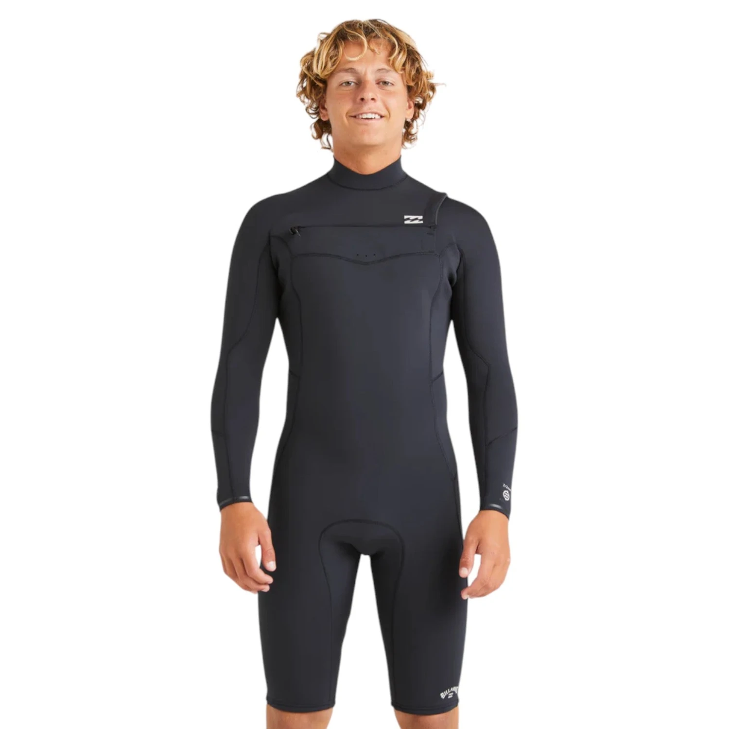 Billabong Mens 2/2mm Absolute Natural Chest Zip Long Sleeve Springsuit Billabong Mens 2/2mm Absolute Natural Chest Zip Long Sleeve Springsuit -MELBOURNE SURF Shop abyw400125 billabong blk frt1 Photoroom