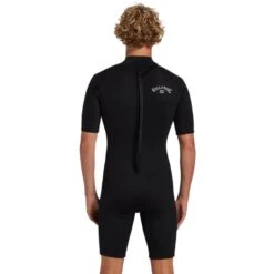 Billabong Mens 2/2mm Foil Back Zip Springsuit -MELBOURNE SURF Shop abyw500122 billabong blk bck1 Photoroom