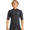 Billabong Mens Absolute Short Sleeve Wetsuit Top Black