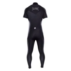 Attica Omega Chest Zip 3/2 Short Sleeve Steamer: Black/White Wetsuit -MELBOURNE SURF Shop attica omega chest zip 32 short sleeve steamer blackwhite mens wetsuits attica 724261