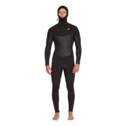 Billabong 5/4 Absolute Plus Chest Zip Hooded Full Wetsuit BLACK