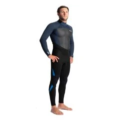 C-Skins Legend 3/2 Mens Back Zip Steamer Black / Bluestone / Cyan