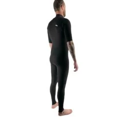 C-Skins Session GSB 2/2 Mens Chest Zip Short Sleeve Steamer Black / Black / Silver Grey -MELBOURNE SURF Shop c skins session gsb 22 mens chest zip short sleeve steamer black black silver grey mens wetsuits c skins 176712