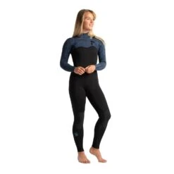 C-Skins Solace 4/3 Womens GSB Chest Zip Steamer Wetsuit Black / Bluestone Tropical / Cascade Blue 5 C-Skins Solace 4/3 Womens GSB Chest Zip Steamer Wetsuit Black / Bluestone Tropical / Cascade Blue -MELBOURNE SURF Shop c skins solace 43 womens gsb chest zip steamer blackbluestone tropicalsaffron womens westuits c skins 118424