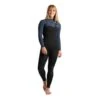 C-Skins Solace 4/3 Womens GSB Chest Zip Steamer Wetsuit Black / Bluestone Tropical / Cascade Blue