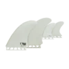 Captain Fin Co. Former Twad White Quad Fin Set Single Tab