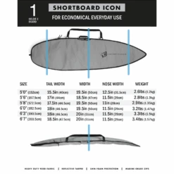 Creatures Of Leisure Shortboard Icon Lite Silver Black -MELBOURNE SURF Shop creatures of leisure shortboard icon lite silver black boardbags creatures of leisure 965896