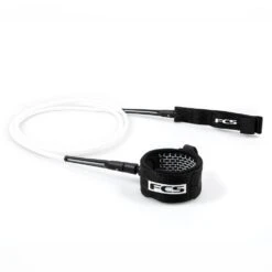 FCS 6' All Round Essential Leash -MELBOURNE SURF Shop fcs 6 all round essential leash legropes leashes fcs whiteblack 821847