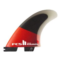 FCS II Accelerator PC Red/Black Tri Fins