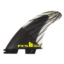 FCS II Carver PC Carbon Black/Acid Tri Fins - M - Demo