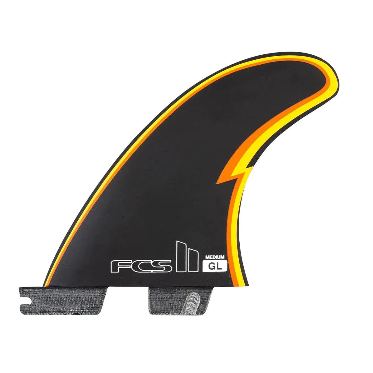 FCS II GL PC Medium Black Tri Fin Set FCS II GL PC Medium Black Tri Fin Set -MELBOURNE SURF Shop fcs ii gl pc medium black tri fin set surfboard fins fcs 499160
