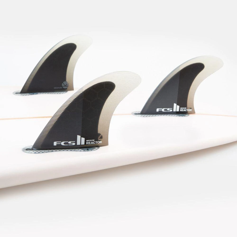 FCS II Reactor PC Charcoal/Black Tri Fins - M - Demo FCS II Reactor PC Charcoal/Black Tri Fins - M - Demo -MELBOURNE SURF Shop fcs ii reactor pc charcoalblack tri fins fins fcs 632389 1
