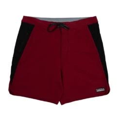 Florence Marine X Burgee Boardshort - Maroon Black