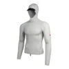 Florence Marine X Standard Issue L/S Hooded Rashguard - Silver -MELBOURNE SURF Shop florence marine x standard issue ls hooded rashguard silver mens wetsuits florence marine x s 459864