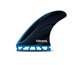 Futures R6 Legacy Series Rake HC Medium Thruster Set - Blue