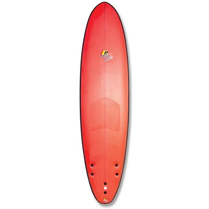 GBoards Classic 7'6" x 22" x 3" 59L GBoards Classic 7'6" X 22" X 3" 59L -MELBOURNE SURF Shop gboards classic 76 x 22 x 3 59l surfboards gboards red 268879