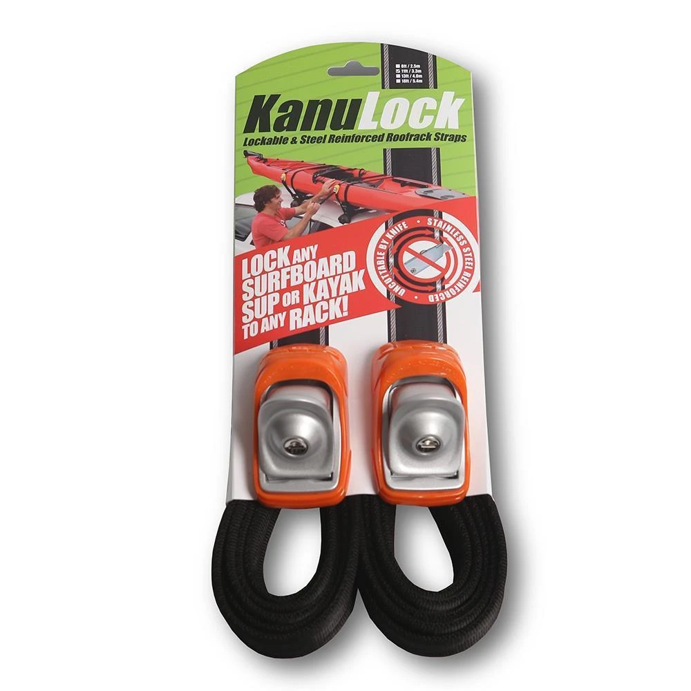 Kanulock Lockable Tiedown Set Kanulock Lockable Tiedown Set -MELBOURNE SURF Shop kanulock lockable tiedown set vehicle accessories kanulock 33m 11 ft 853987