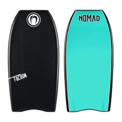 Nomad Faction D12 -MELBOURNE SURF Shop nomad faction d12 bodyboards accessories nomad 41 black deck turqoise bottom 373809