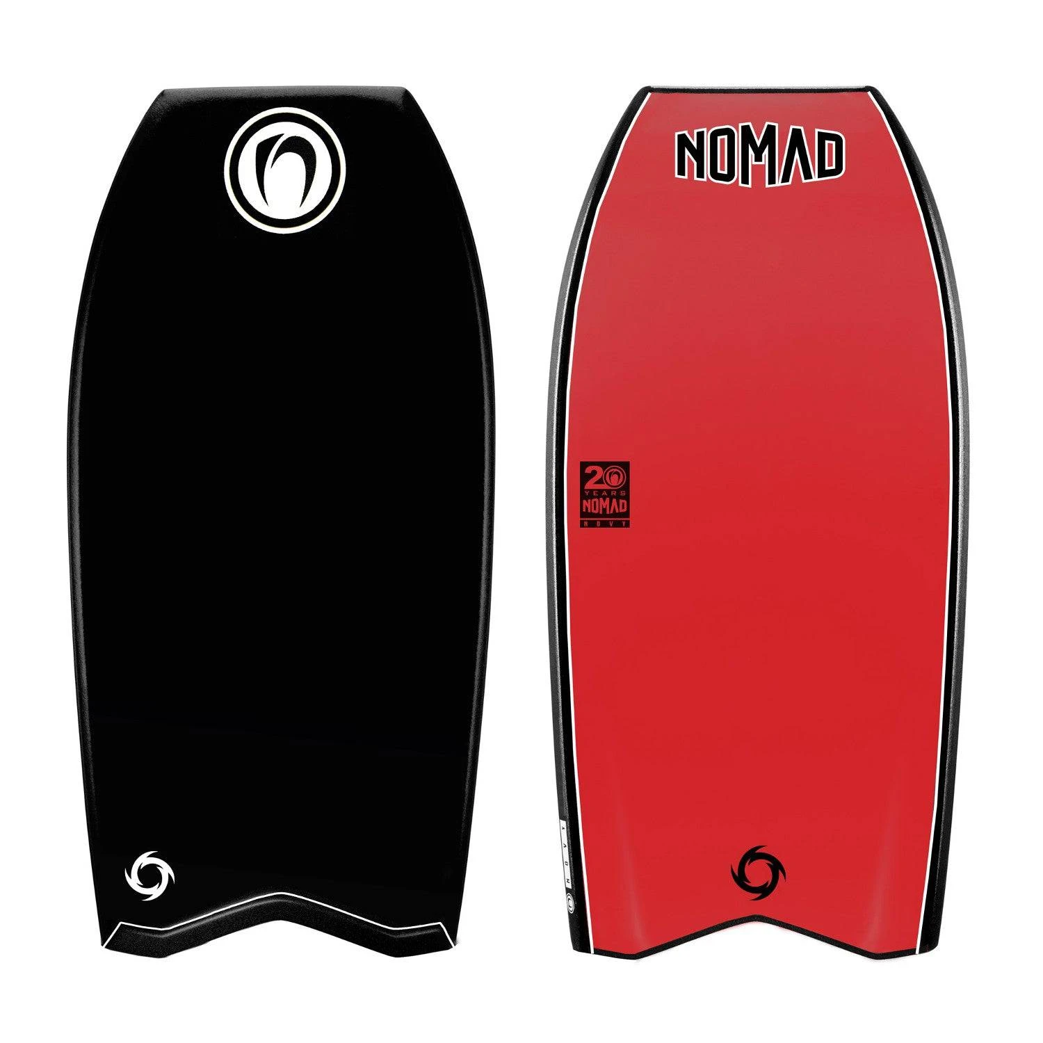 Nomad Novy PP V-Tail Nomad Novy PP V-Tail -MELBOURNE SURF Shop nomad novy pp v tail bodyboards accessories nomad 41 black deck red bottom 783528