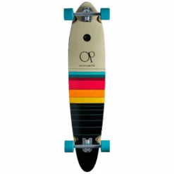 Ocean Pacific Dawn Pintail Skateboard 40" X 8.75" White/Black