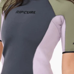 Rip Curl Women's Dawn Patrol 2/2 S/S Springsuit Wetsuit Charcoal -MELBOURNE SURF Shop rip curl womens dawn patrol 22 ss springsuit wetsuit charcoal womens wetsuits rip curl 435940