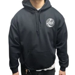 Zak Hoodie White/Black Retro Circle Logo In Black