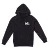 Zak Hoodie White Surf Logo In Black