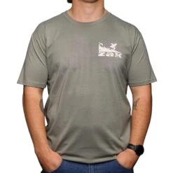 Zak Surfboards T-Shirt White Surf Logo Eucalyptus