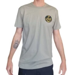 Zak Surfboards T-Shirt Retro Circle Logo Eucalyptus