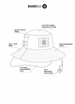 The Hula - Boardsox Surf Hat -MELBOURNE SURF Shop the hula boardsox surf hat 747317