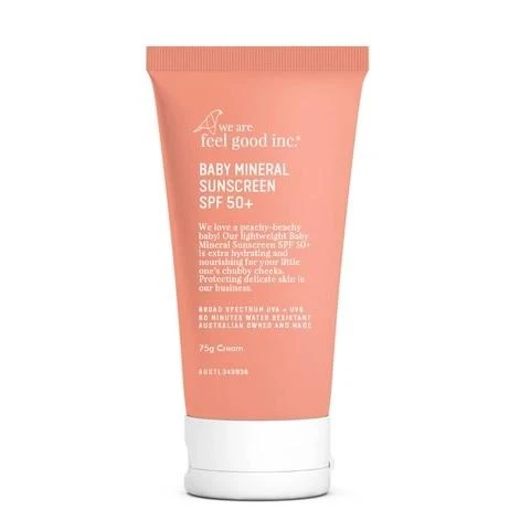 We Are Feel Good Inc. Baby Mineral Sunscreen SPF50+ - 75ml We Are Feel Good Inc. Baby Mineral Sunscreen SPF50+ - 75ml -MELBOURNE SURF Shop we are feel good inc baby mineral sunscreen spf50 75ml surf trip essentials we are feel good inc 401718